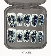 A102 Traditional Chinese opera:Vintage hand-painted nail art