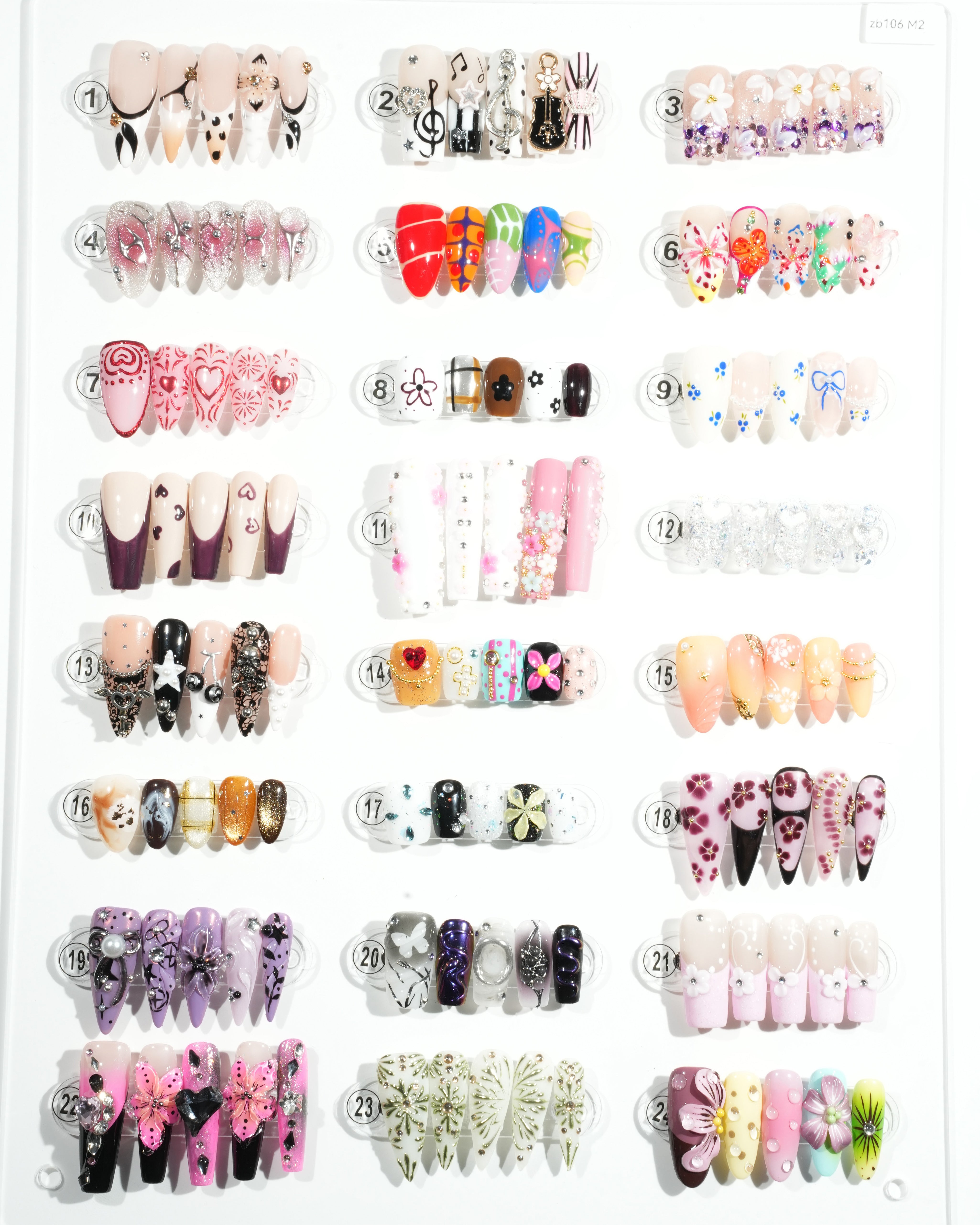 zb106..Different styles of nails