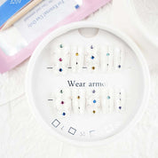 zb40..Different styles press on nails display