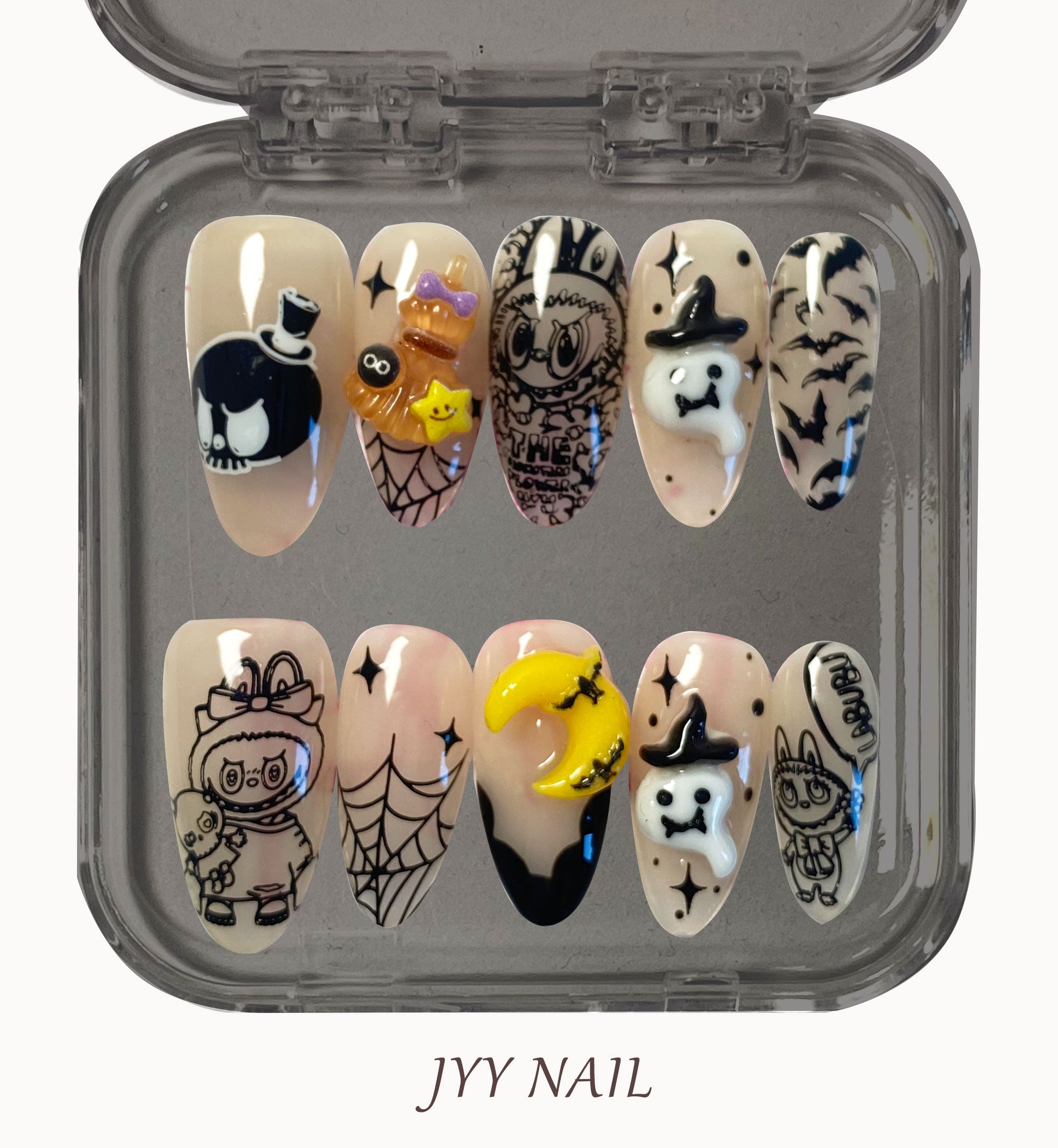 A118 All Saints' Day:Hand-painted Halloween nail art collection