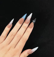 A12- Devil's flower:High-end custom sweet cool spice girl style press on nails