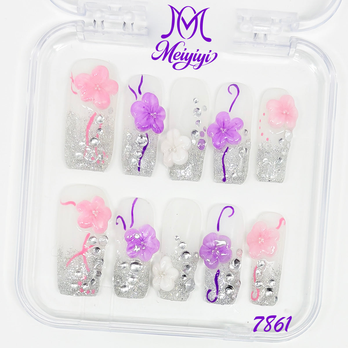zb129...A wide variety of wearable nails in different styles.
