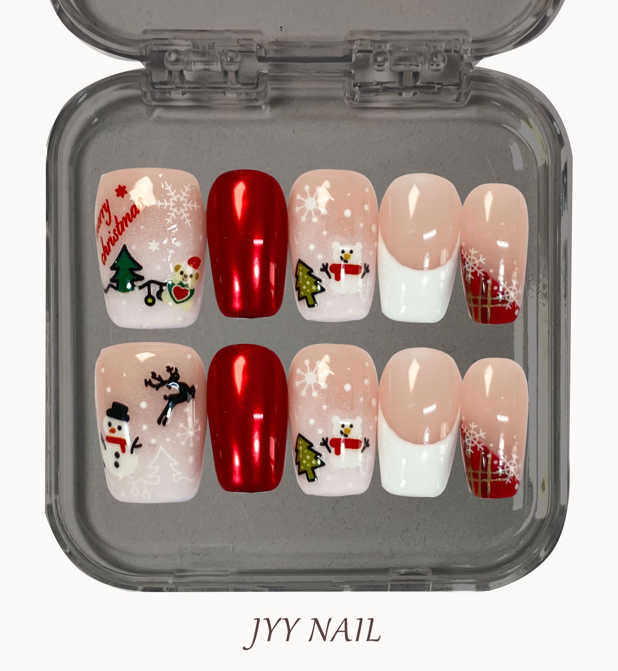 A145 Christmas;Christmas nail sticker collection press on nails