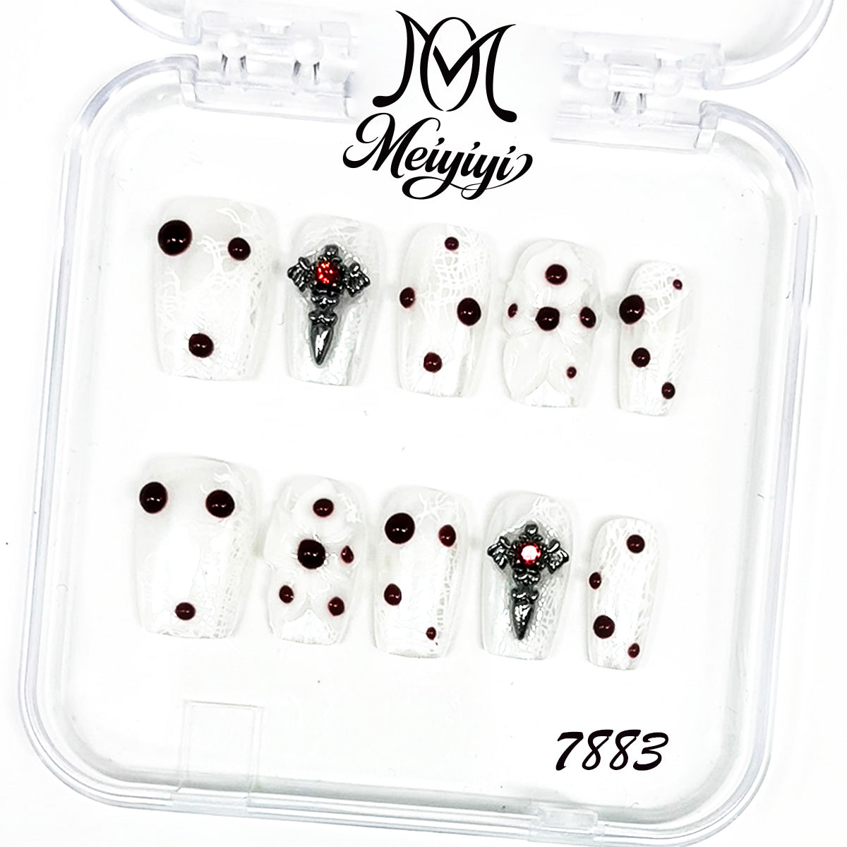 zb129...A wide variety of wearable nails in different styles.