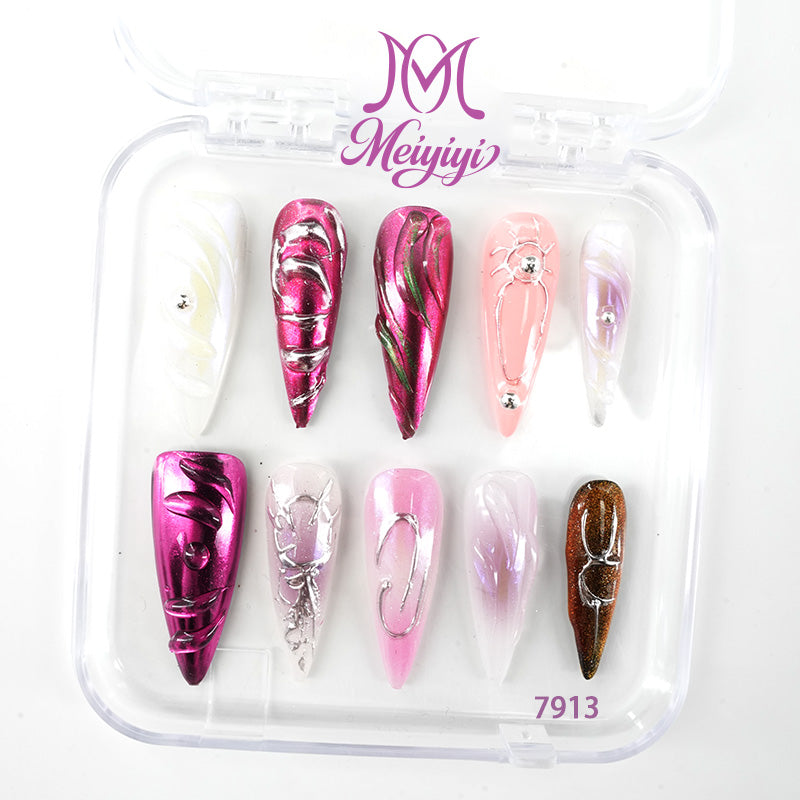 zb131..A wide variety of wearable nails