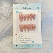 Meiyiyi original pure handcrafted high-end custom hand-painted wearable nails, luxurious custom style
