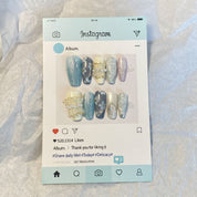 Meiyiyi original handcrafted high-end custom hand-painted wearable nails, luxurious custom style