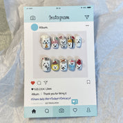 Meiyiyi original pure handcrafted high-end custom hand-painted wearable nails, luxurious custom style
