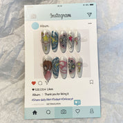 Meiyiyi original pure handcrafted high-end custom hand-painted wearable nails, luxurious custom style