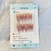 Meiyiyi original pure handcrafted high-end custom hand-painted wearable nails, luxurious custom style