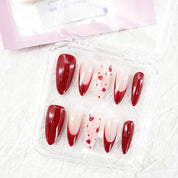 zb33..A variety of almond-shaped and square nails.