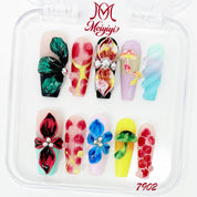 zb129...A wide variety of wearable nails in different styles.