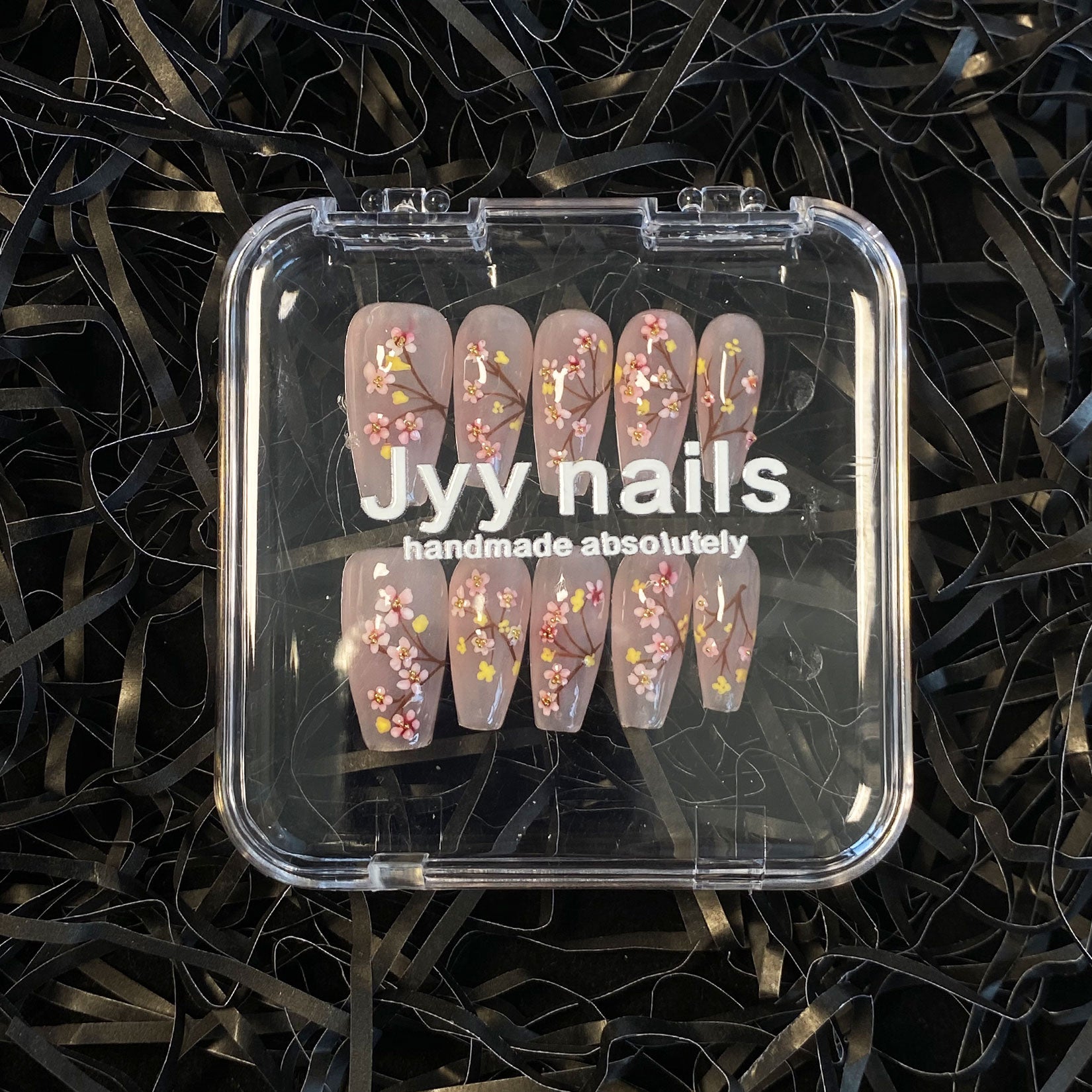 Meiyiyi original pure handcrafted high-end custom hand-painted wearable nails, luxurious custom style
