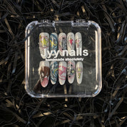 Meiyiyi original pure handcrafted high-end custom hand-painted wearable nails, luxurious custom style