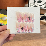 A1176 Purely handmade, wearable nail art for spicy street style, high-end designer original creation.