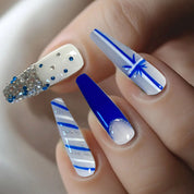 A31 West coast:JYY West Coast wind long custom press on nails