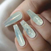 A32 Mermaid pearl：High quality pearl series press on nails