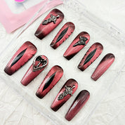 zb35..A variety of choices for almond-shaped and square-shaped wearable nails.