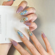 European and American style trendy high-end luxury custom-made heavy industry wearable nail art