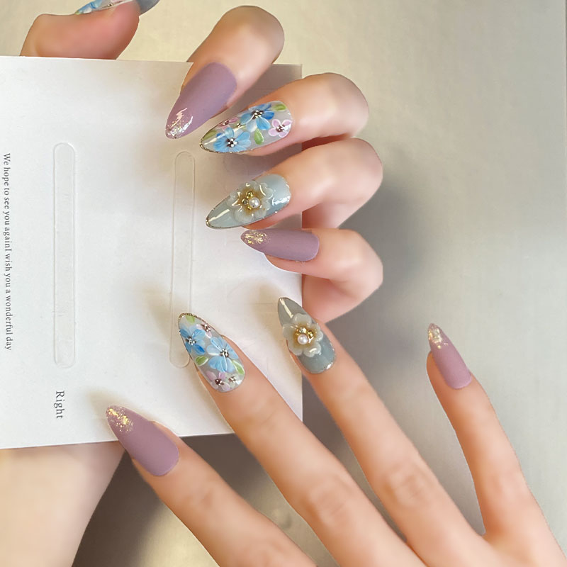 European and American style trendy high-end luxury custom-made heavy industry wearable nail art