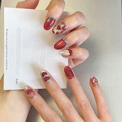 New French cat-eye street style hot girl nail art, original by MYY
