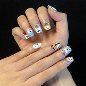 Meiyiyi original pure handcrafted high-end custom hand-painted wearable nails, luxurious custom style
