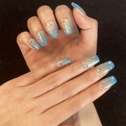 Meiyiyi original pure handcrafted high-end custom hand-painted wearable nails, luxurious custom style.