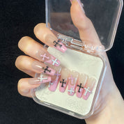 A1176 Purely handmade, wearable nail art for spicy street style, high-end designer original creation.