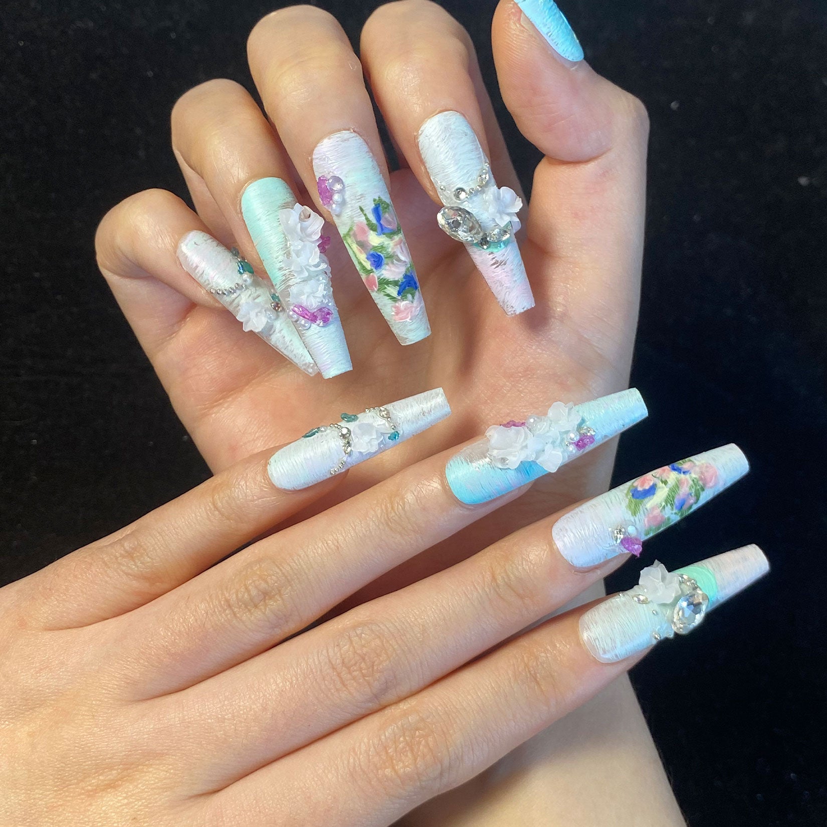 High-end designer handcrafted custom-made manicure
