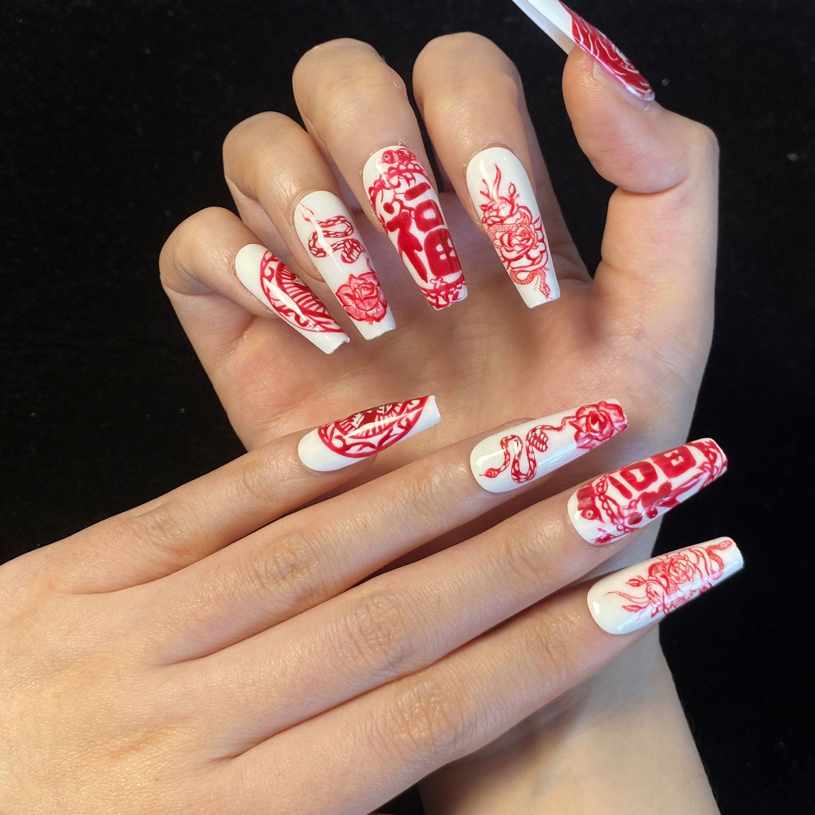 Meiyiyi original pure handmade wearing nails high-end custom luxury high-end style