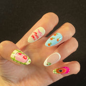 A54 Haruhi letter:Spring garden style JYY custom press on nails