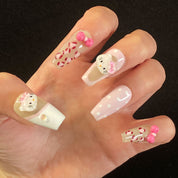 A58 Spotted leopard Kitty:Three-dimensional Kitty cat series leopard nail art