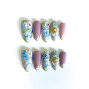 European and American style trendy high-end luxury custom-made heavy industry wearable nail art