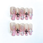 A1176 Purely handmade, wearable nail art for spicy street style, high-end designer original creation.