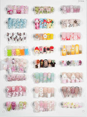 zb125..A display board featuring 24 different styles