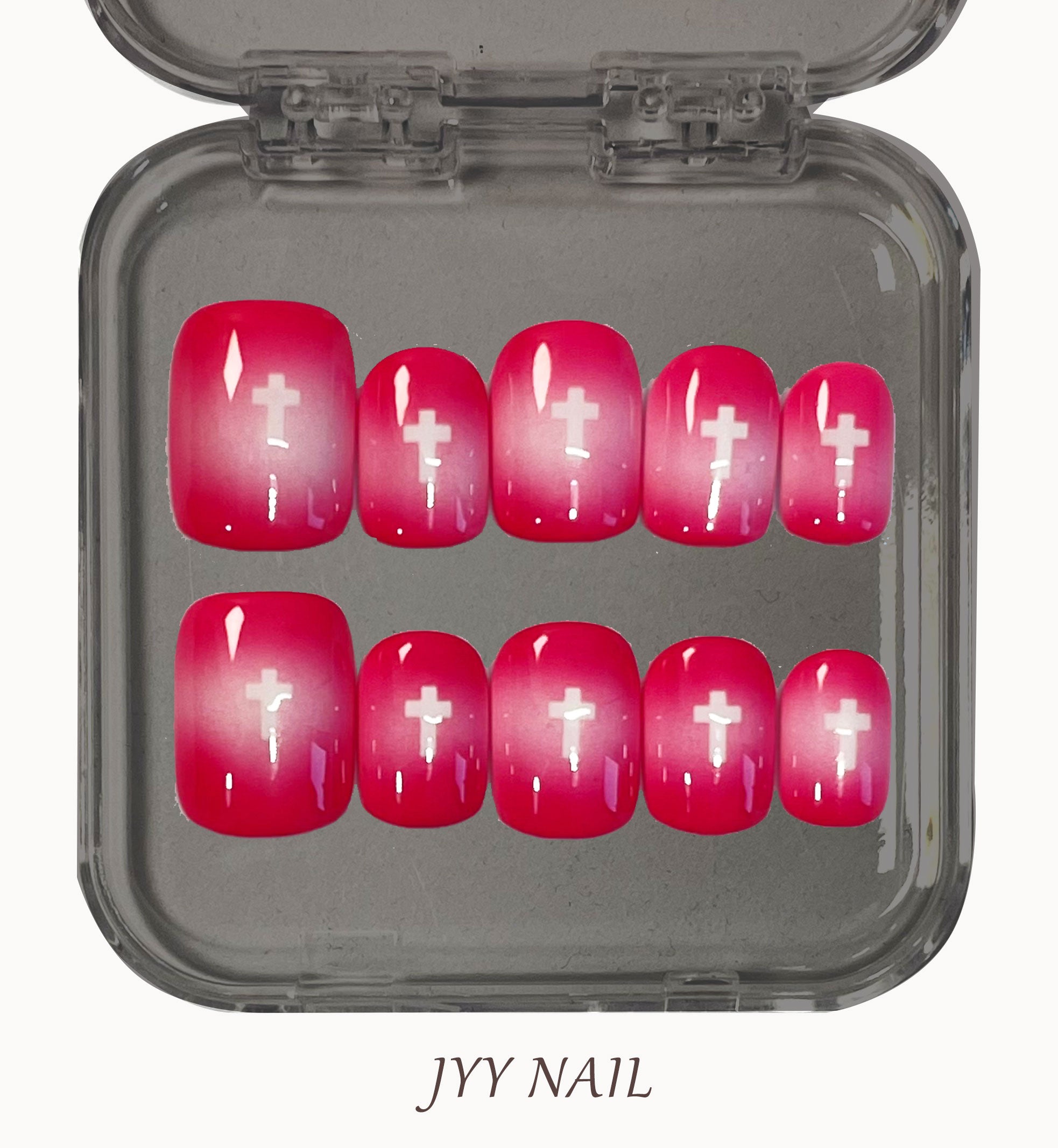 A90 Red Cross: Barbie pink street Spice manicure