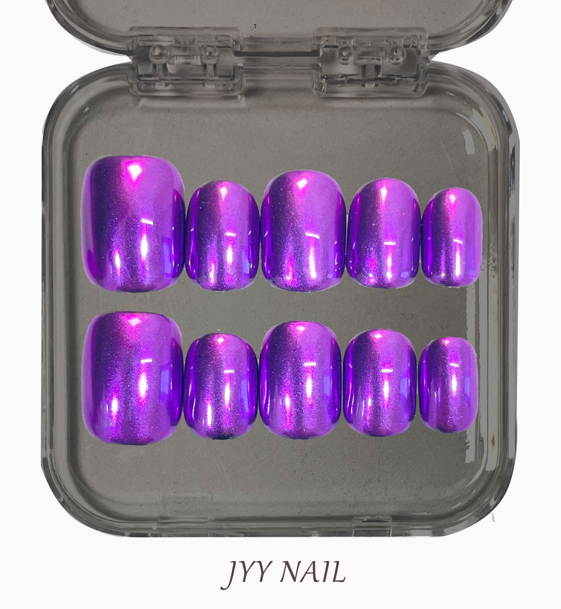 A91 Purple magic mirror powder:Purple magic mirror powder seduces sexy nail art