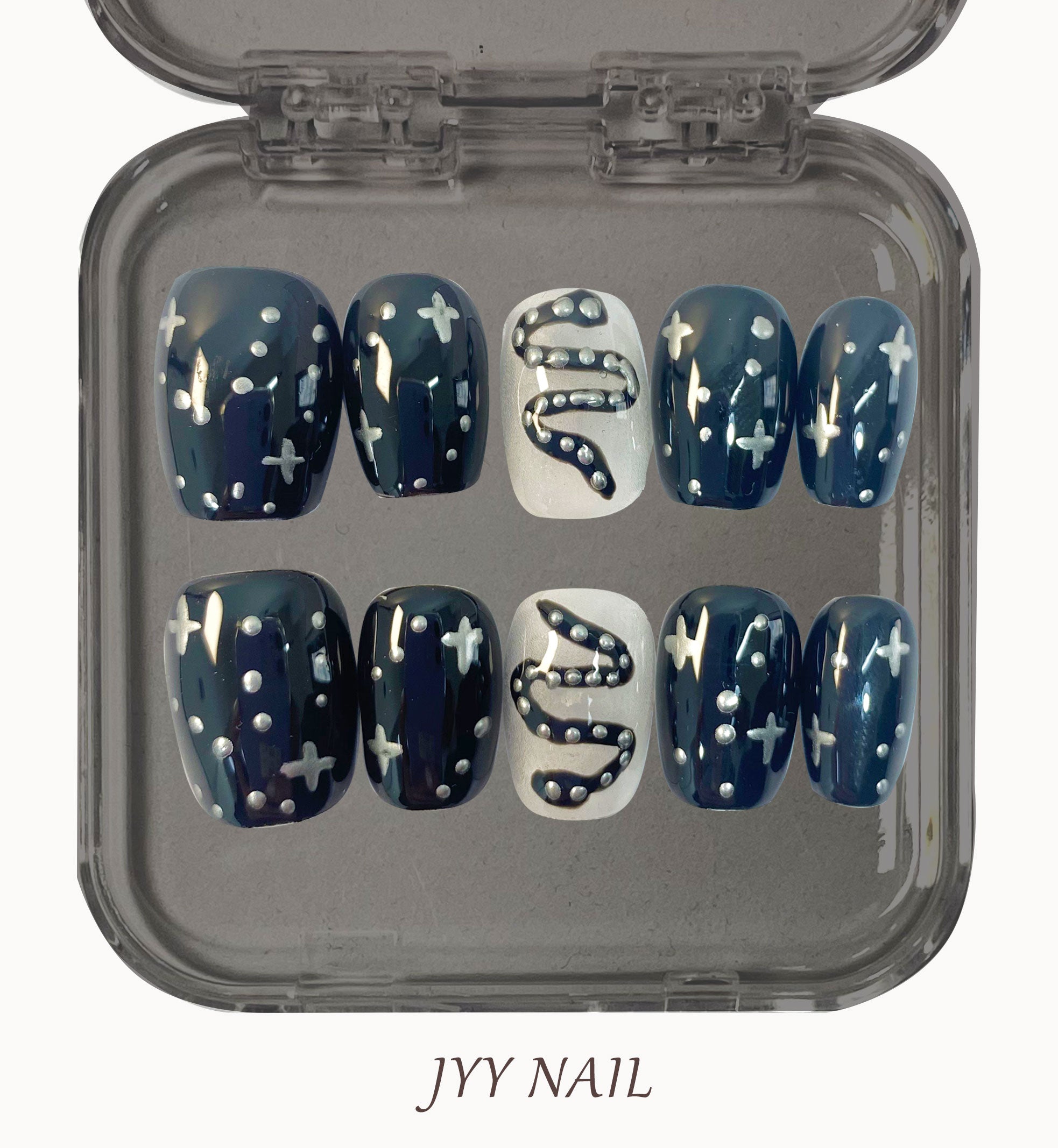 A93 -Star snake:Three-dimensional night star snake limited nail art