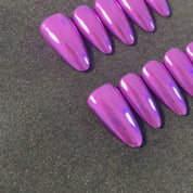 A22-Purple glaze:Purple advanced gentle dream press on nails