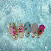 A54 Haruhi letter:Spring garden style JYY custom press on nails