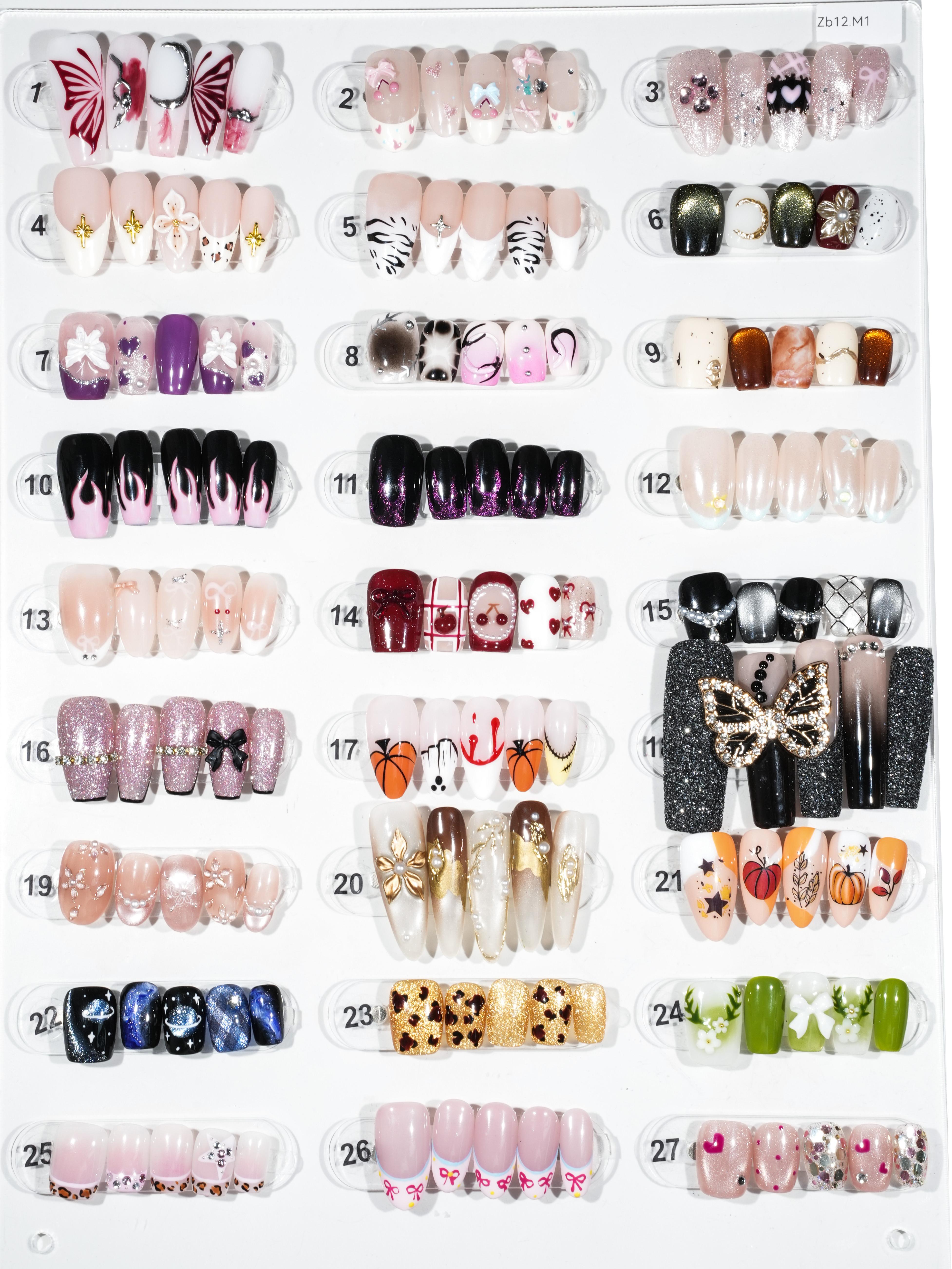 zb12..Sweet and gentle 27-color wearable nail art